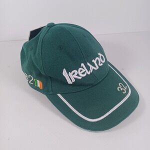 Allied Imports IRELAND 32 BASEBALL HAT Cap Green Shamrock Adjustable Strap NEW